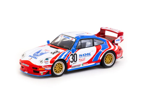 Schuco X Tarmac Works 1/64 Porsche 911 GT2 Sohgo-Keibi #30 - COLLAB64