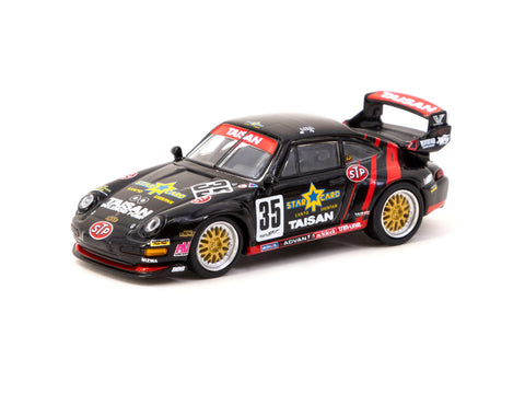 Schuco X Tarmac Works 1/64 Porsche 911 GT2 Taisan Starcard #35 - COLLAB64