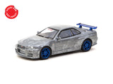 Schuco X Tarmac Works 1/64 Nismo R34 GT-R Z-tune FuelFest Tokyo 2023 - COLLAB64