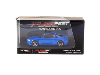 1/64 Nismo R34 GT-R Z-tune FuelFest Tokyo 2023 - Tarmac Works X Schuco COLLAB64