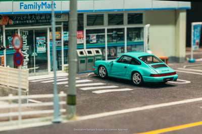 1/64 Porsche 911 Carrera RS (964) Mint Green - Schuco x Tarmac Works COLLAB64