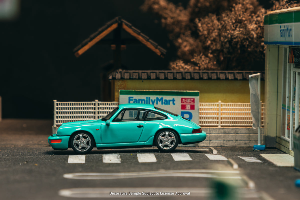 1/64 Porsche 911 Carrera RS (964) Mint Green - Schuco x Tarmac Works COLLAB64