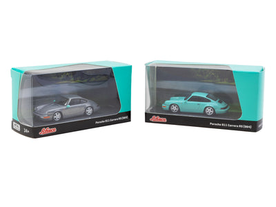1/64 Porsche 911 Carrera RS (964) Mint Green - Schuco x Tarmac Works COLLAB64