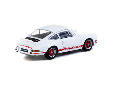 1/64 Porsche 911 Carrera RS 2.7 Lightweight White/Red - COLLAB64 Schuco x Tarmac Works