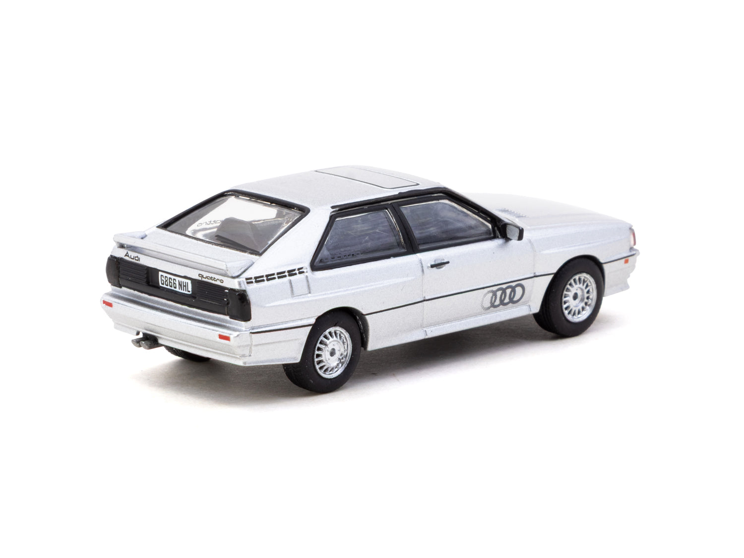 1/64 Audi Quattro Silver - Schuco X Tarmac Works COLLAB64