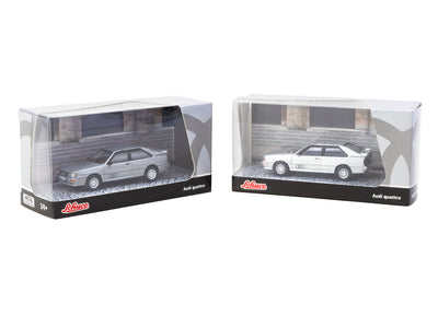 1/64 Audi Quattro Silver - Schuco X Tarmac Works COLLAB64