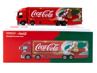 1/64 Mitsubishi Fuso Super Great Coca-Cola Santa Truck - Tarmac Works TRUCK64