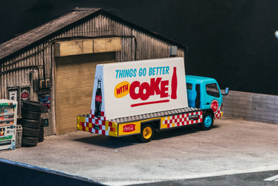 1/64 Mitsubishi Fuso Canter - Coca-Cola Advertisement Truck - Tarmac Works TRUCK64