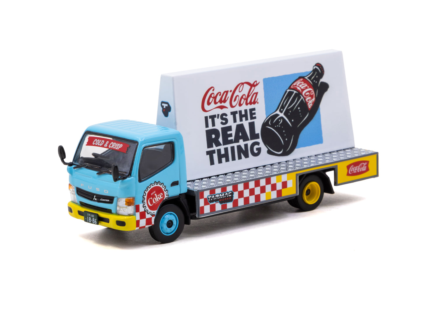 1/64 Mitsubishi Fuso Canter - Coca-Cola Advertisement Truck - Tarmac Works TRUCK64