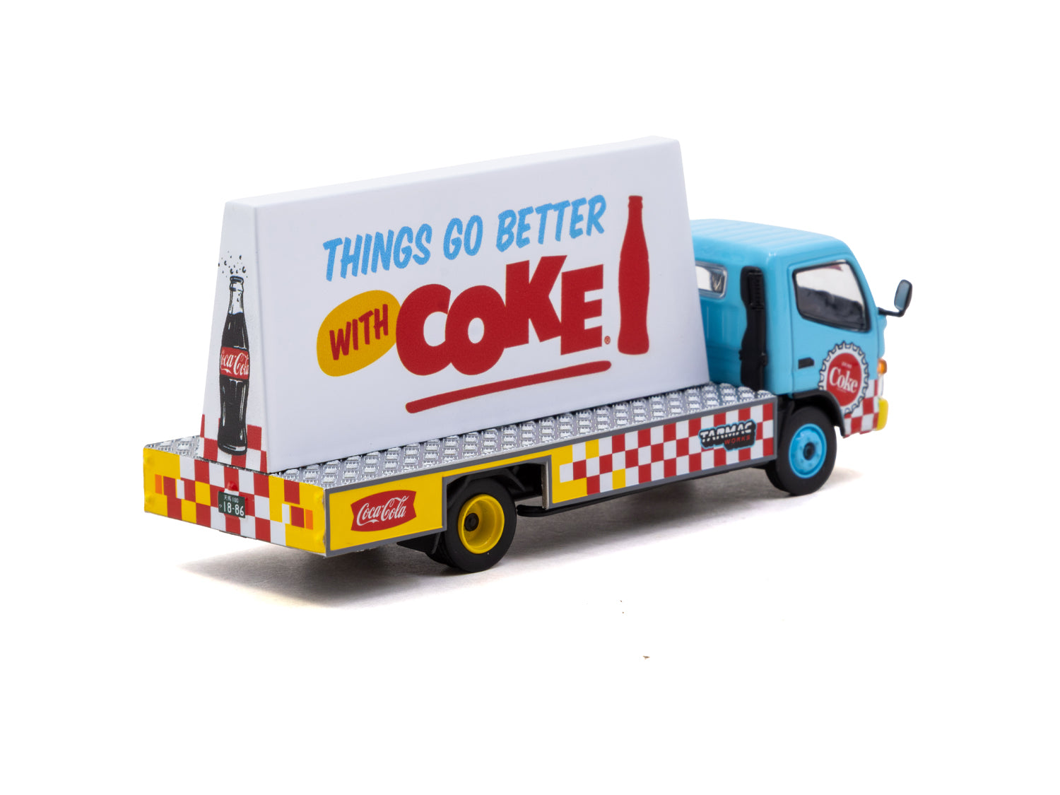 1/64 Mitsubishi Fuso Canter - Coca-Cola Advertisement Truck - Tarmac Works TRUCK64