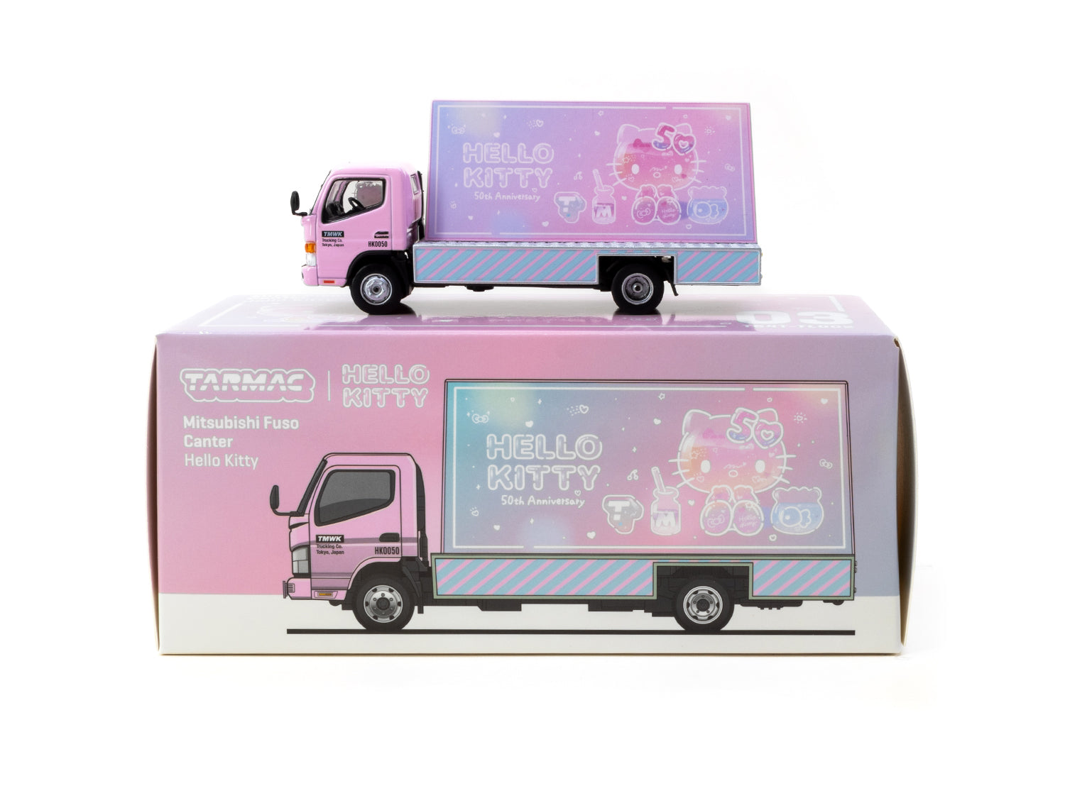 新品未開封品★ターマック　キティ　三菱ふそうキャンター　Hello Kitty 1/64 Mitsubishi Fuso Canter Hello Kitty - Tarmac Works TRUCK64