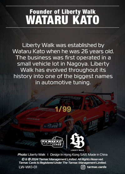 Tarmac Cards - LB Liberty Walk Collection Vol.1 - Special Parallel, LW-WK1-01 LB Kato01 (Hanabi/99)
