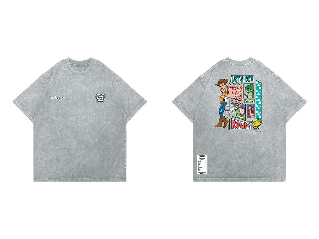 [Kids Size] Washed “Let’s Get Rowdy” Invoice Tee - Tarmac Works x Grocery x Toy Story
