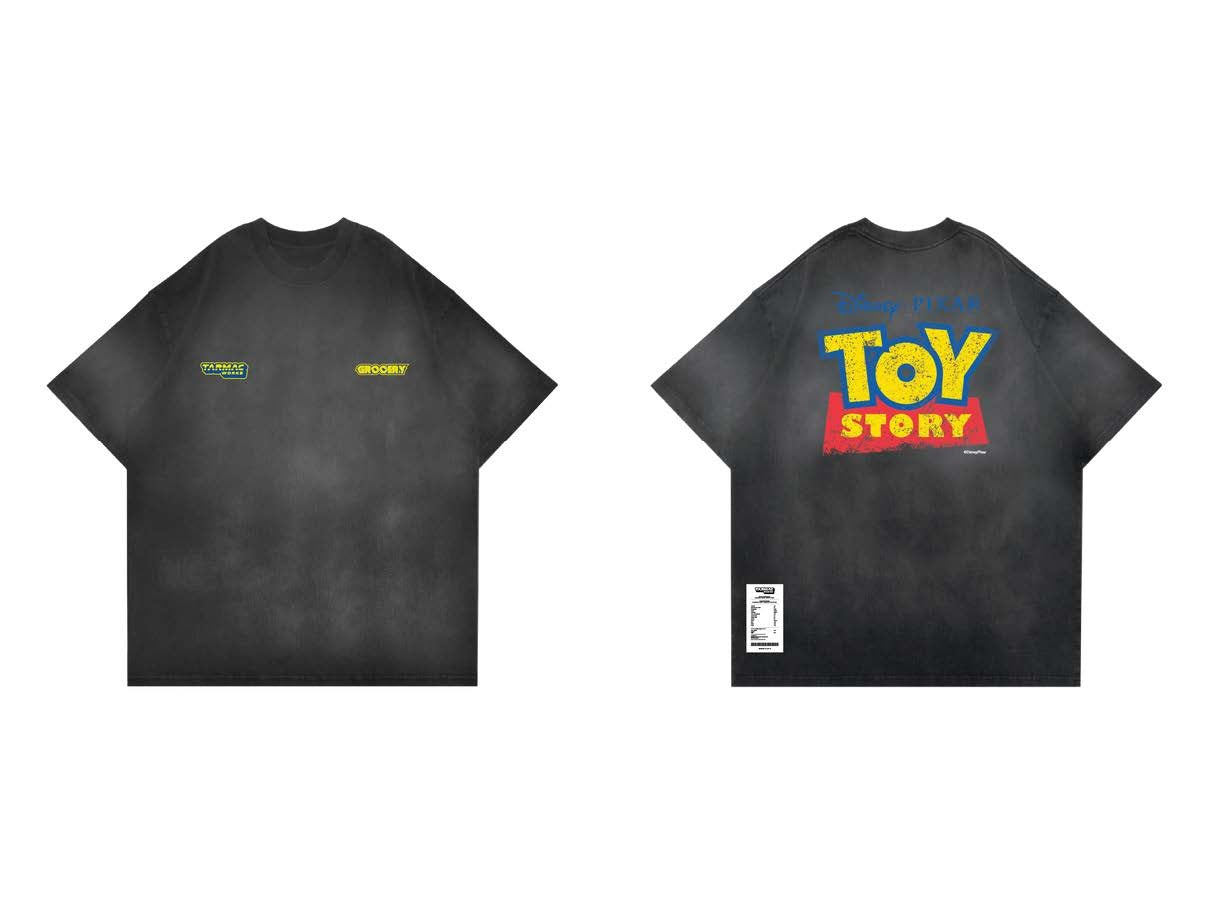 Washed Toy Story Logo Invoice Tee - Tarmac Works x Grocery x Toy Story
