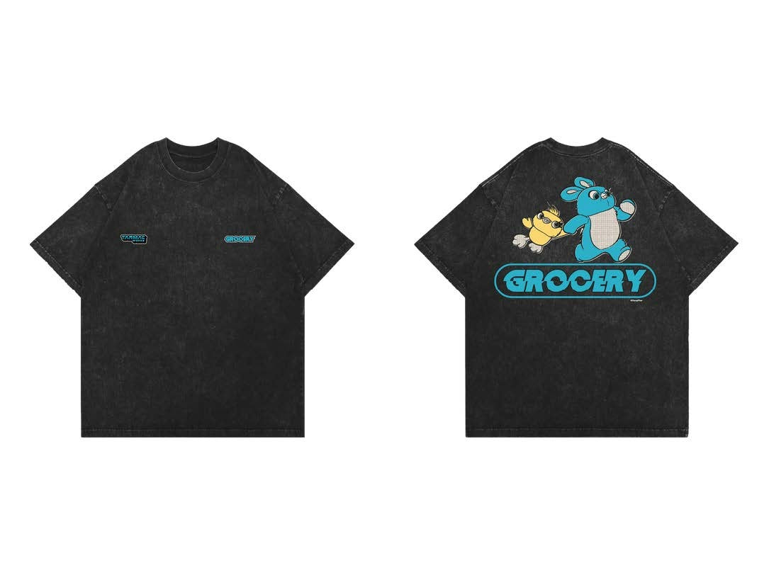 Snow Washed Bunny & Ducky Tee - Tarmac Works x Grocery x Toy Story