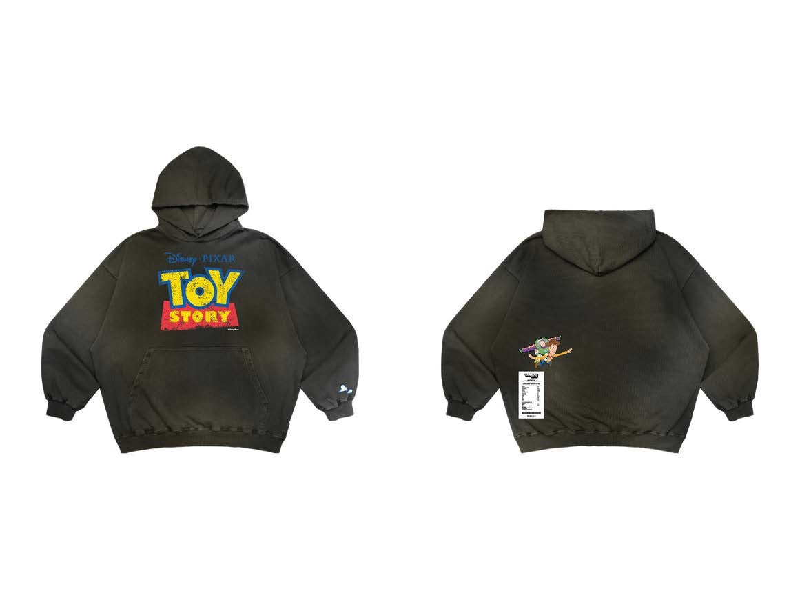Fade Wash Buzz & Woody Hoodie - Tarmac Works x Grocery x Toy Story