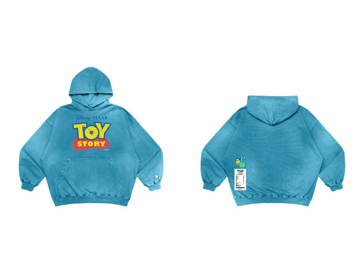 [Kids Size] Fade Wash Bunny & Ducky Hoodie - Tarmac Works x Grocery x Toy Story