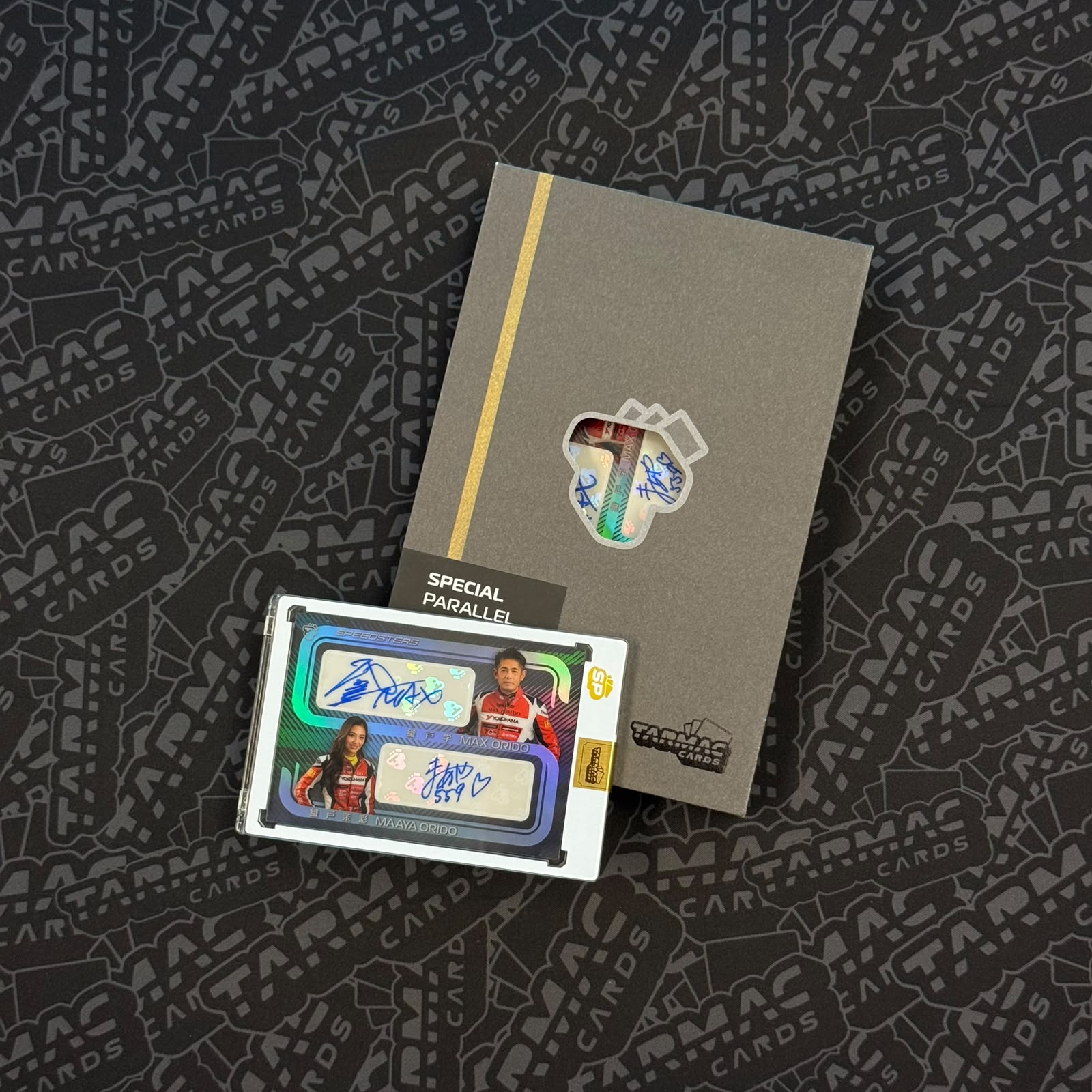 Max Orido & Maaya Orido Capsule 01 Special Parallel - Max Orido & Maaya Orido Dual Autograph/49 -Tarmac Cards