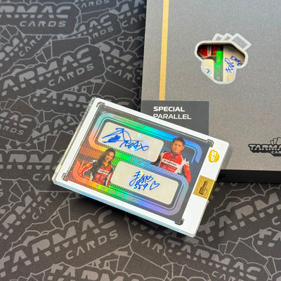 Max Orido & Maaya Orido Capsule 01 Special Parallel - Max Orido & Maaya Orido Dual Autograph/49 -Tarmac Cards