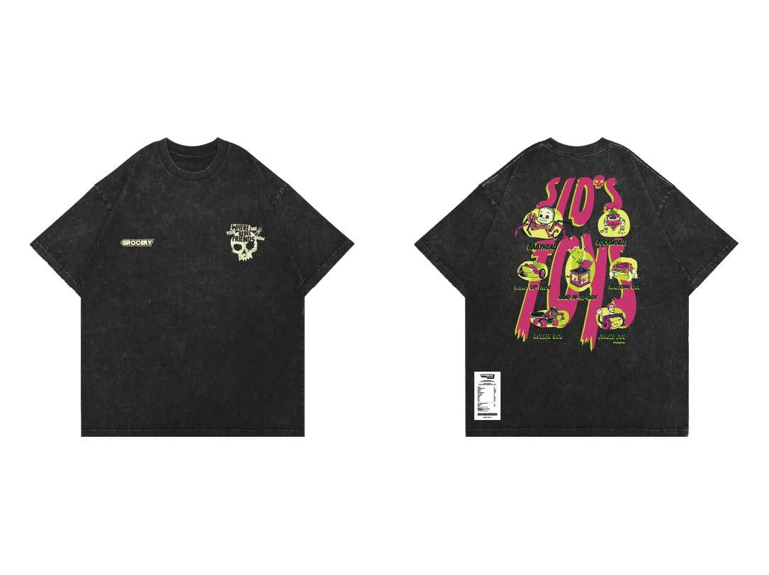 Snow Washed Sid’s Toys Invoice Tee - Tarmac Works x Grocery x Toy Story