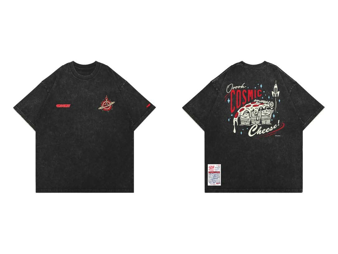 Snow Washed Cosmic Cheese Tee - Tarmac Works x Grocery x Toy Story