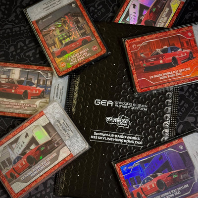 Graded Slab - Tarmac Cards Spotlight - LB-Kaido Works R32 Skyline Hong Kong Taxi - GEA x Tarmac Cards