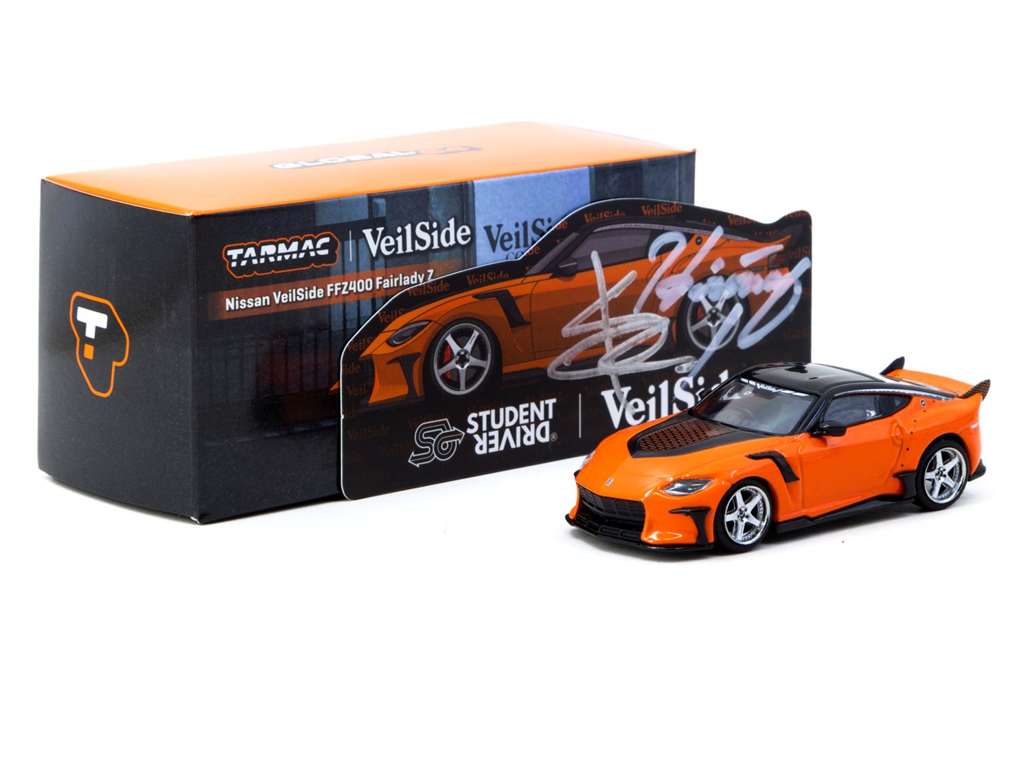 1/64 Nissan VeilSide FFZ400 Fairlady Z Orange - Tarmac Works GLOBAL64