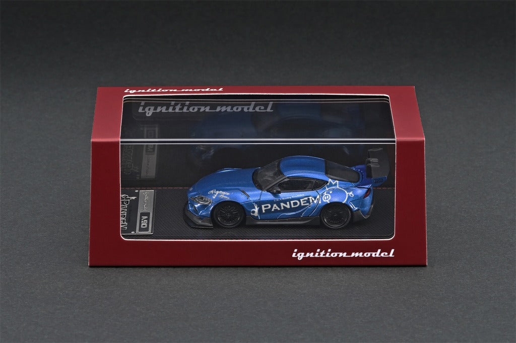 1/64 PANDEM Supra (A90) Blue Metallic - Ignition Model – Tarmac Works