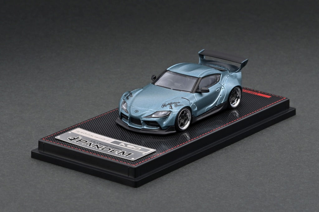 1/64 PANDEM Supra (A90) Matte Blue Gray Metallic - Ignition Model