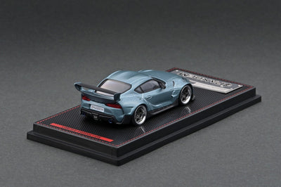 1/64 PANDEM Supra (A90) Matte Blue Gray Metallic - Ignition Model