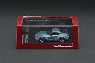 1/64 PANDEM Supra (A90) Matte Blue Gray Metallic - Ignition Model
