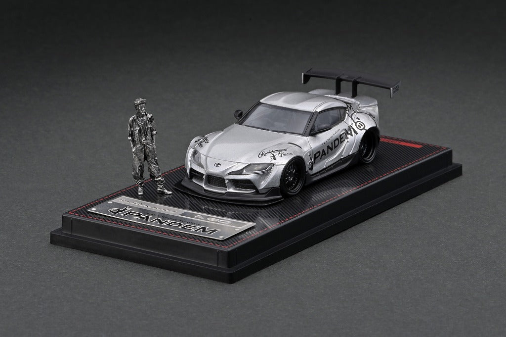 1/64 PANDEM Supra (A90) Silver with Mr. Miura - Ignition Model