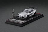 Ignition Model 1/64 PANDEM Supra (A90) Silver with Mr. Miura