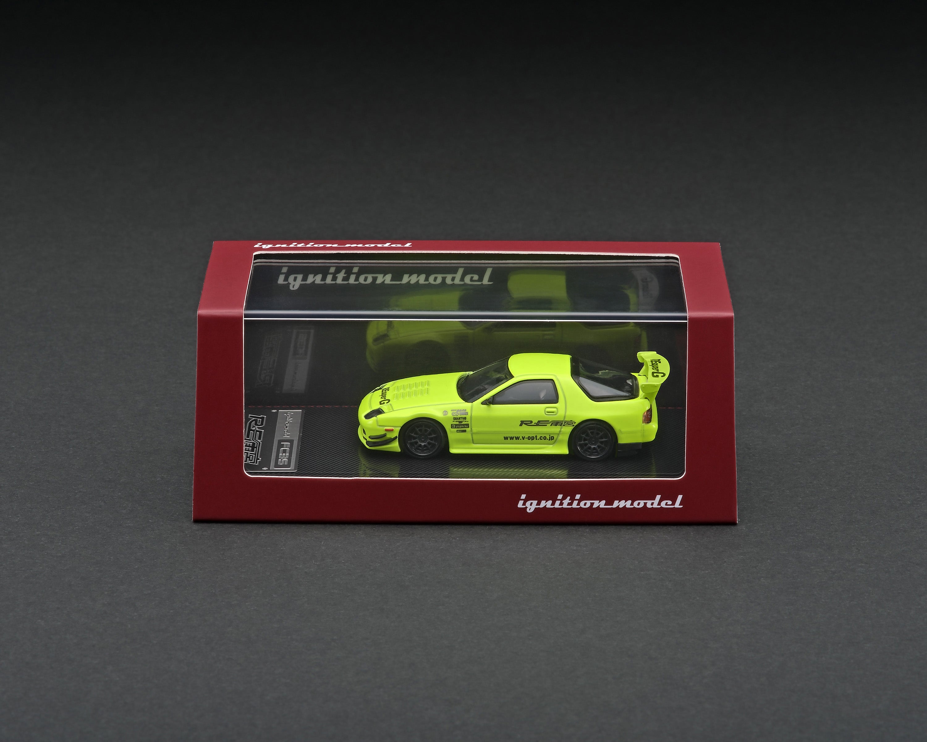 ignition model RX-7 FC3S RE雨宮 1/64 Ignition Model 1:64 Mazda RX-7 (FC3S) RE Amemiya in Light Blue