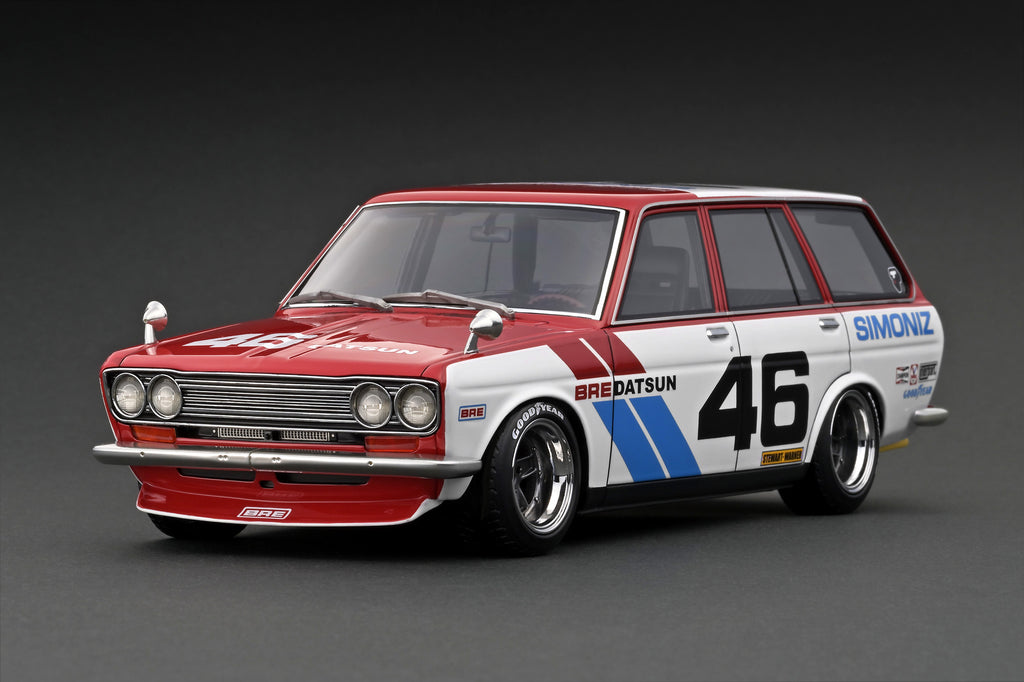 Ignition Model X Tarmac Works 1/18 Datsun Bluebird (510) Wagon BRE - COLLAB18