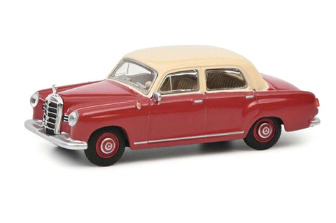 Schuco 1/64 Mercedes-Benz 180D Red/Beige