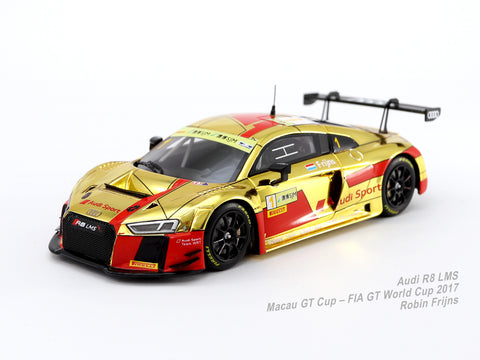 Minichamps x Tarmac Works 1/43 Audi R8 LMS Audi Sport Team WRT Macau GT Cup – FIA GT World Cup 2017 #1 2nd Place