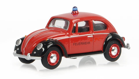 Schuco 1/64 Volkswagen Beetle Fire Brig