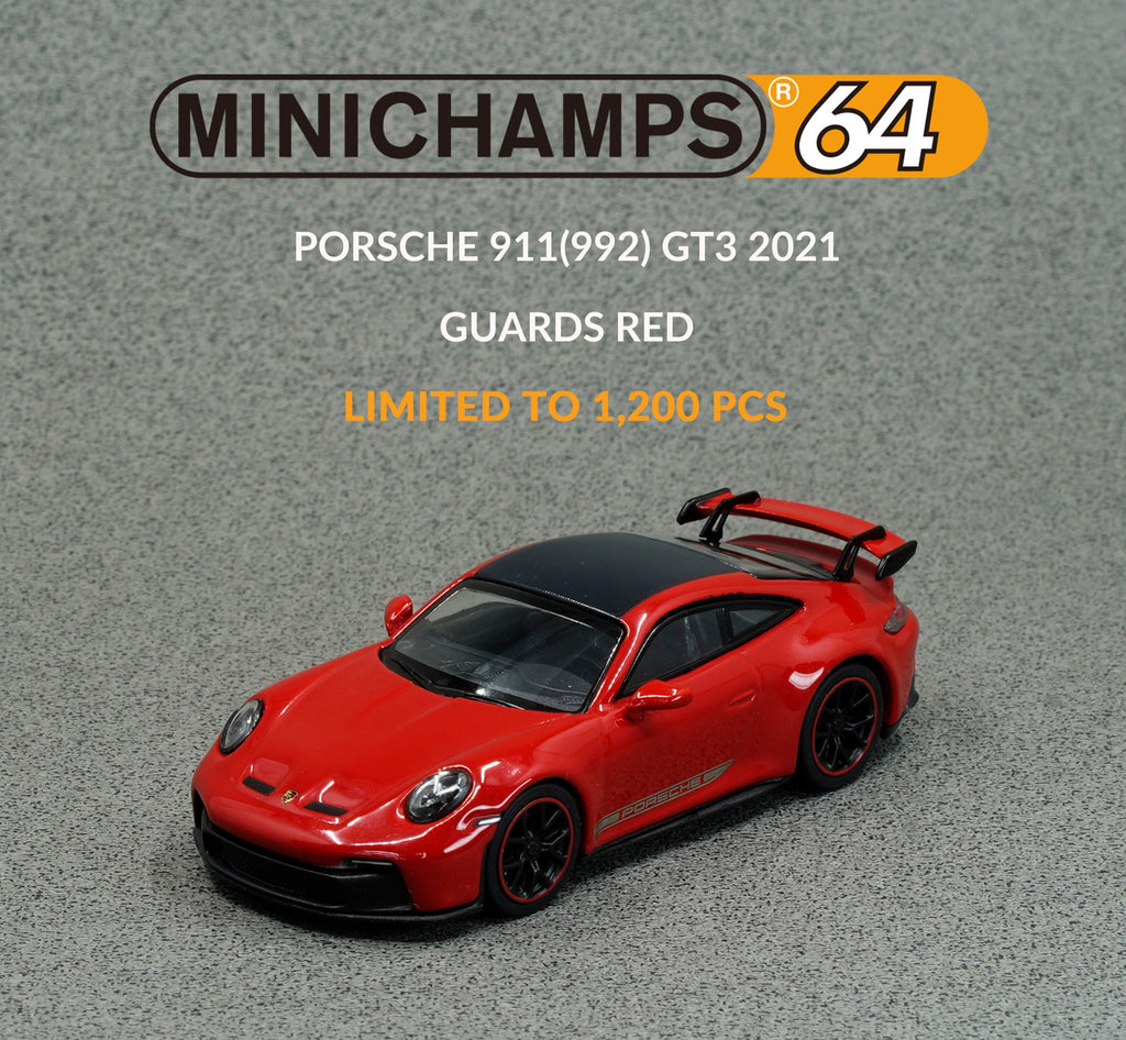 Minichamps 1/64 Porsche 911 (992) GT3 Guards Red