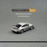 Minichamps 1/64 Porsche 911 (992) GT3 GT Silver Metallic