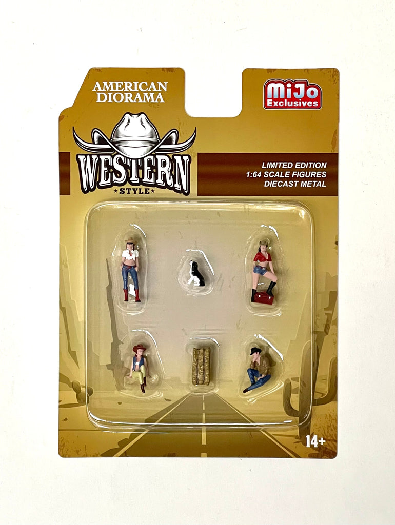 American Diorama 1:64 Figure Set - Western Style - MIJO Exclusive