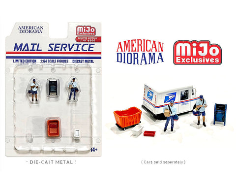 American Diorama 1:64 Figure Set - Mail Service - MIJO Exclusive