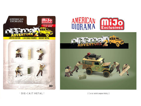 American Diorama 1:64 Figure Set - Off Road Adventure 2 - MIJO Exclusives