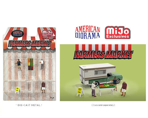 American Diorama 1/64 Figures Set - Farmers Market - MIJO Exclusives