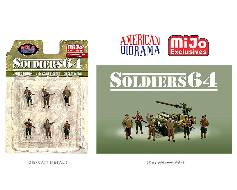 American Diorama 1/64 Figures Set - Soldier64 - MIJO