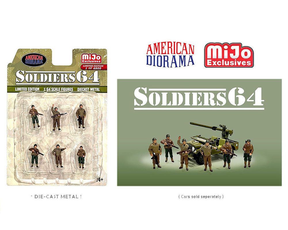 American Diorama 1/64 Figures Set - Soldier64 - MIJO Exclusives