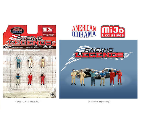 American Diorama 1/64 Figures Set - Racing Legends - MIJO Exclusives
