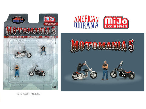 American Diorama 1/64 Figures Set - Motomania 5 - MIJO Exclusives