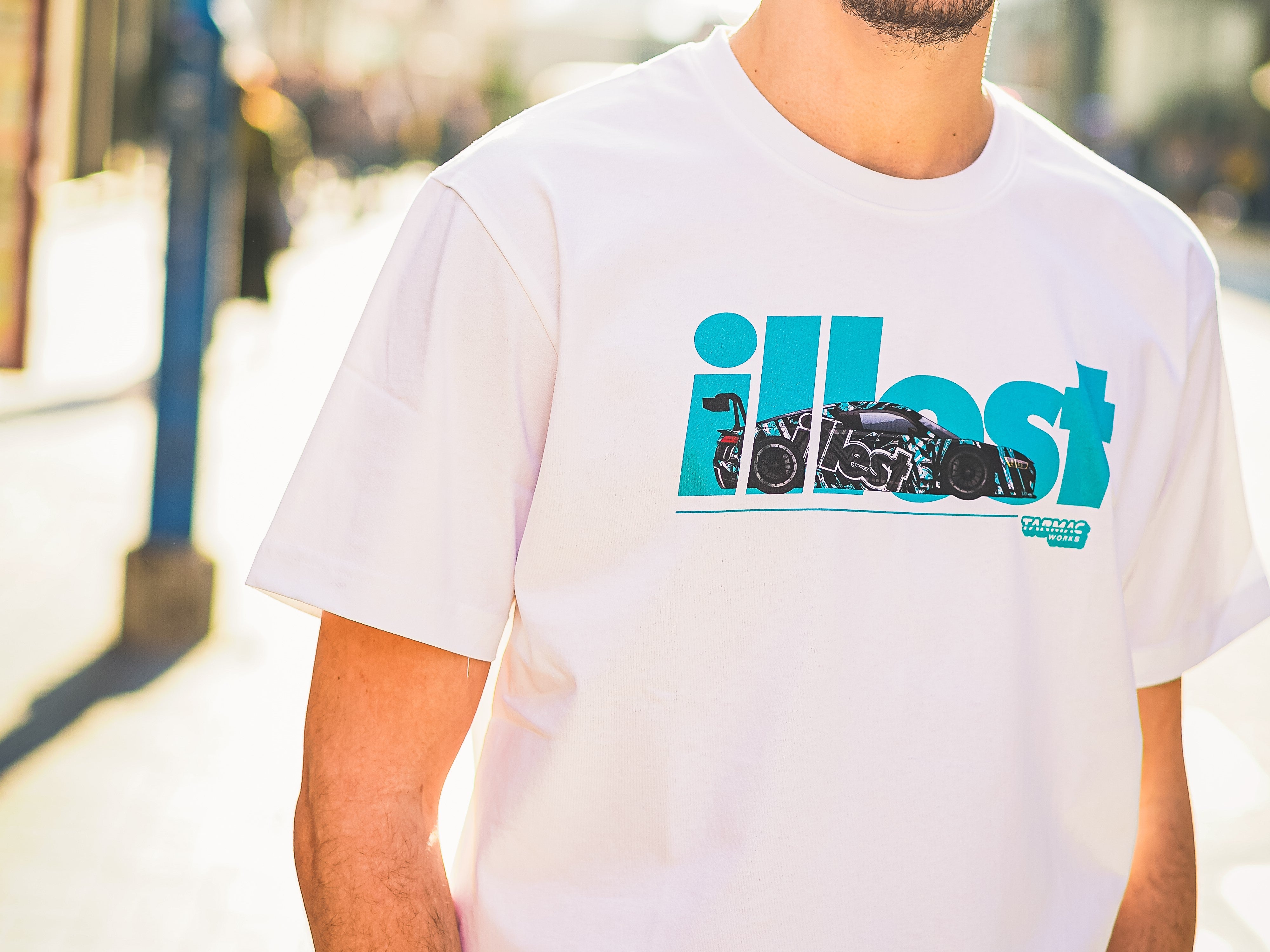 Collab T-Shirt - Camouflage R8 - White - Tarmac Works x illest