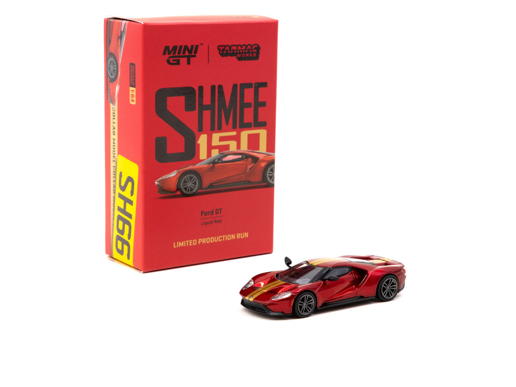 MiniGT X Tarmac Works 1/64 Ford GT Liquid Red SHMEE150 - COLLAB64